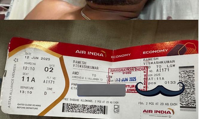 El hombre que sobrevivió al accidente aéreo del Boeing de Air India