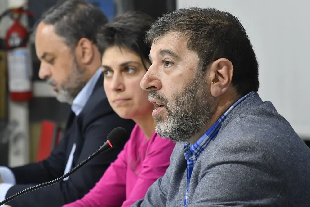 Fernando Pereira en conferencia en la Huella de Seregni. Foto de Archivo
