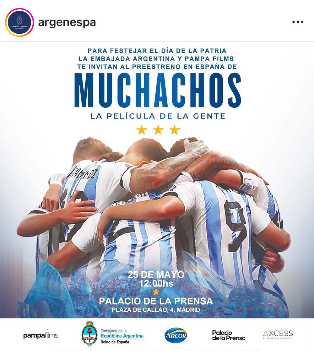 Muchachos, la película del triunfo argentino en Qatar 2022.