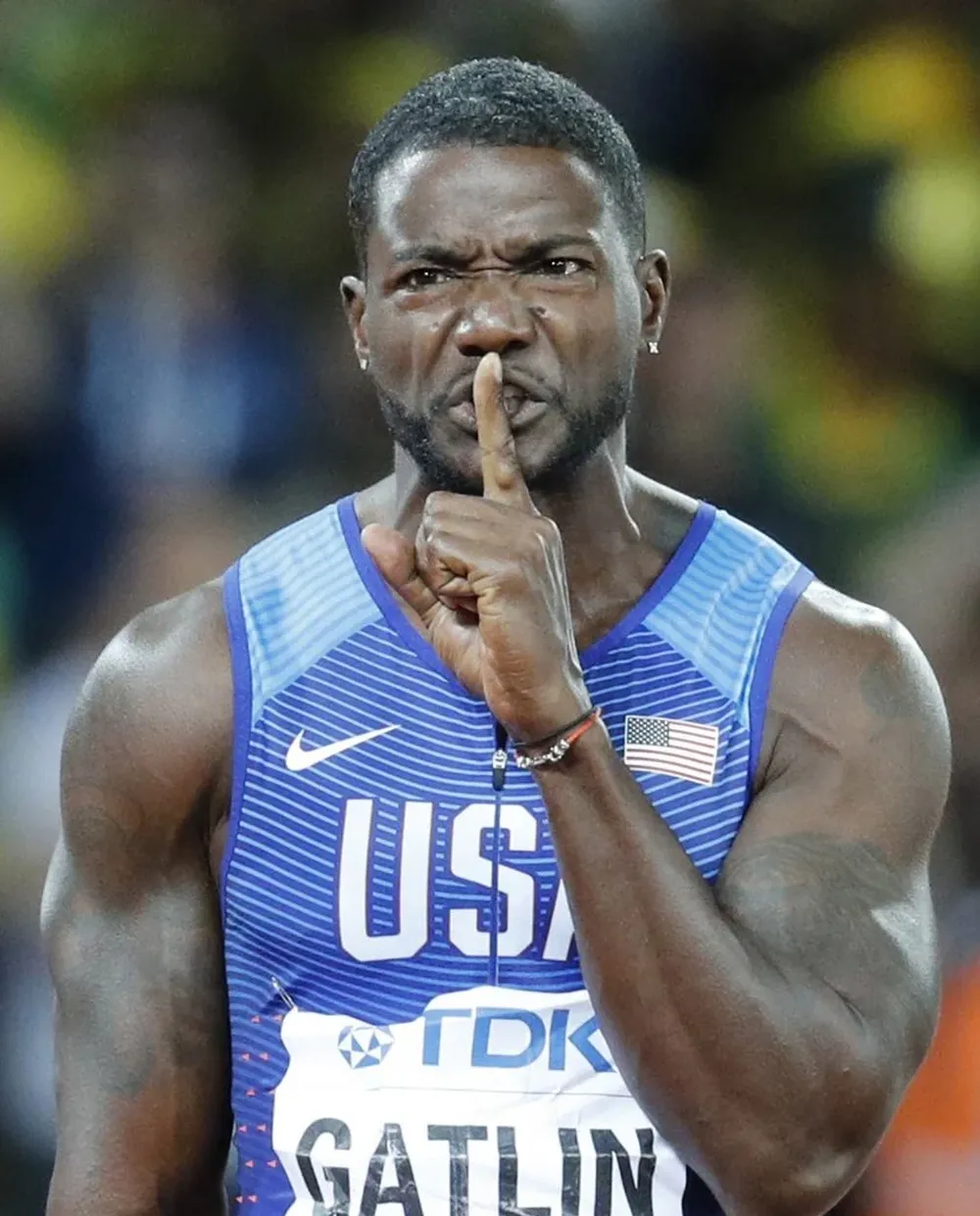 Justin Gatlin pide silencio a los que lo abuchearon