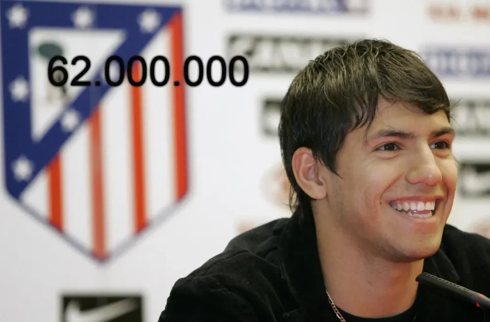 El del argentino Aguero al Manchester City, fue el pase más caro de esta temporada