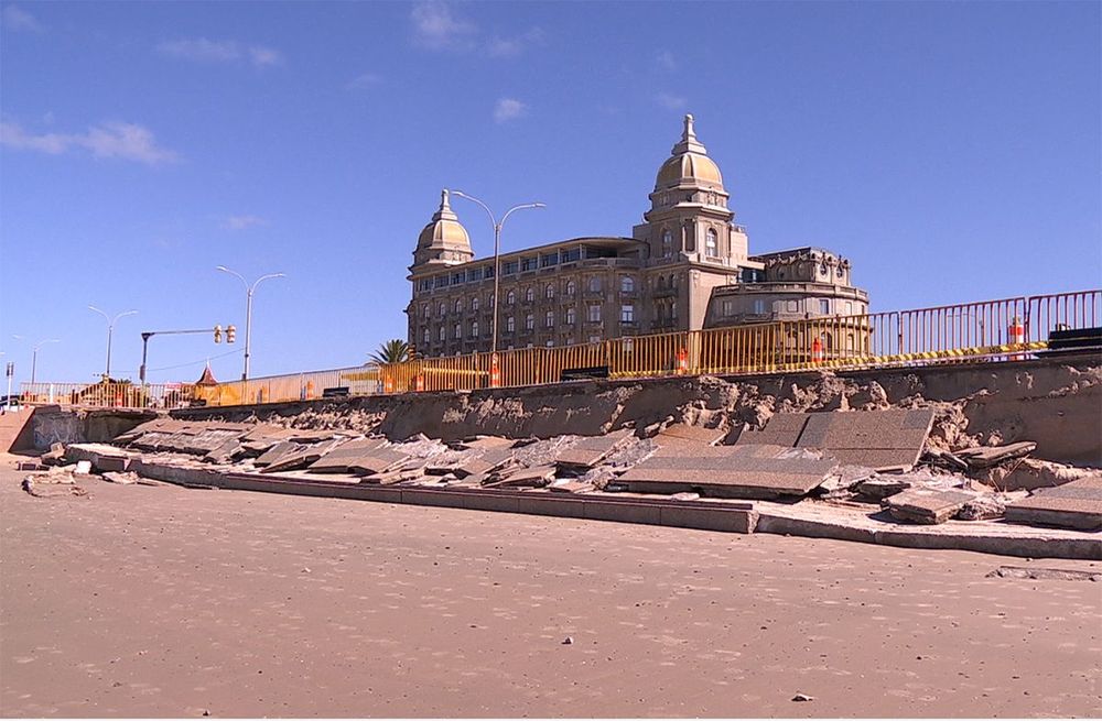 Así quedó la rambla de Carrasco