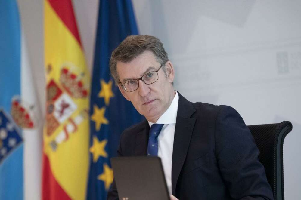 El presidente del PP, Alberto Núñez Feijóo