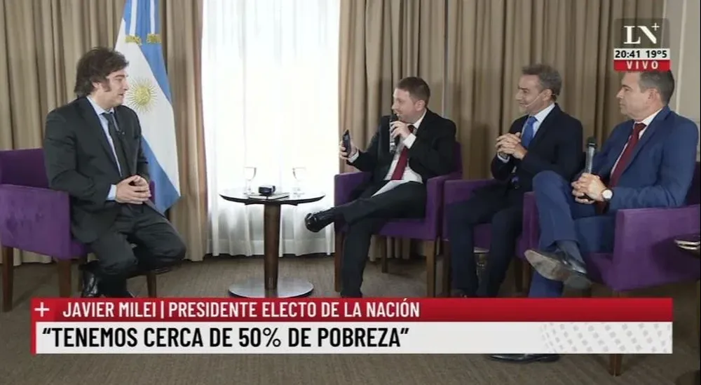 Javier Milei en La Nación+