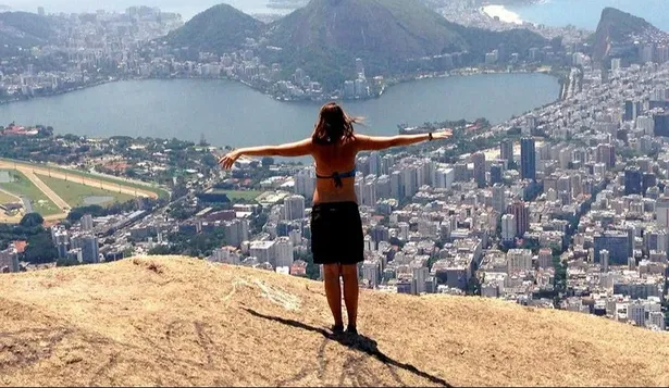 Gilda, viajera, en Río de Janeiro.