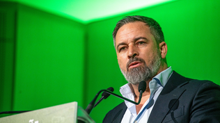 El líder de Vox, Santiago Abascal.