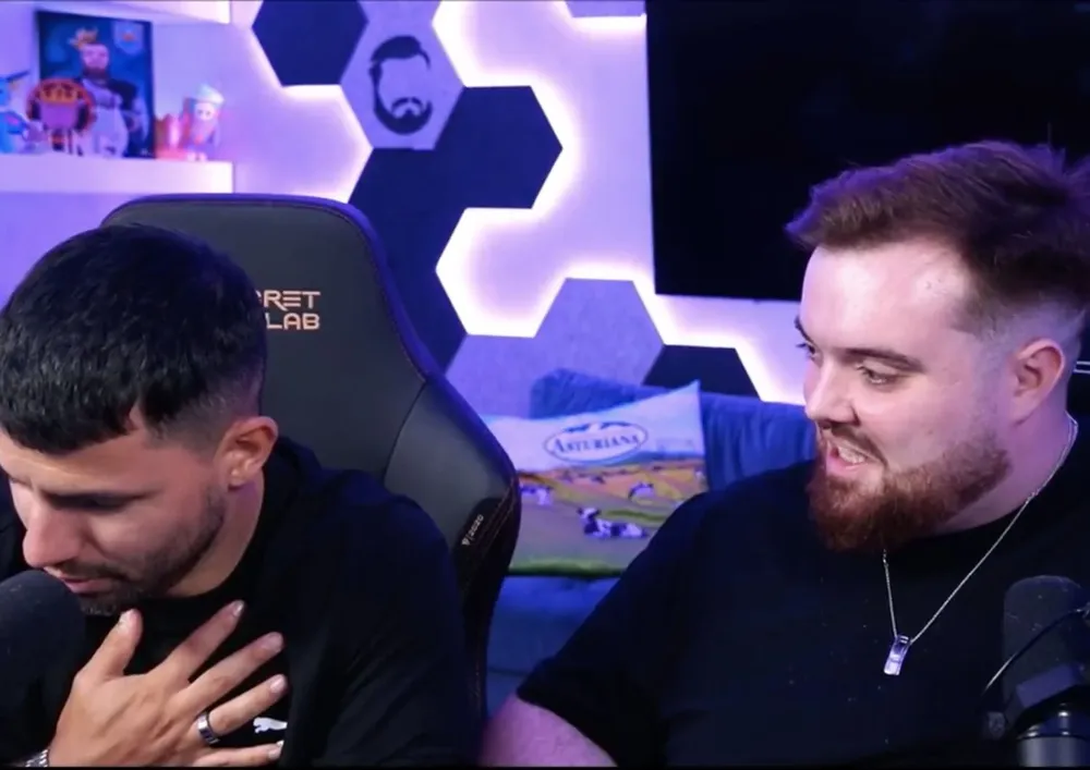 El Kun Agüero sufrió una “mini arritmia” en medio de un stream con Ibai Llanos