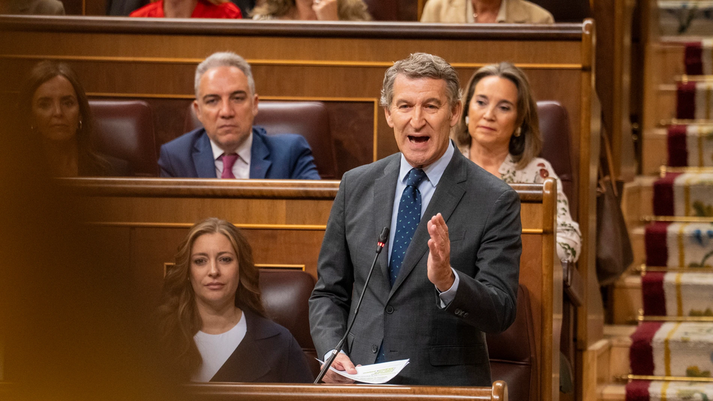 El líder del Partido Popular, Alberto Núñez Feijóo.
