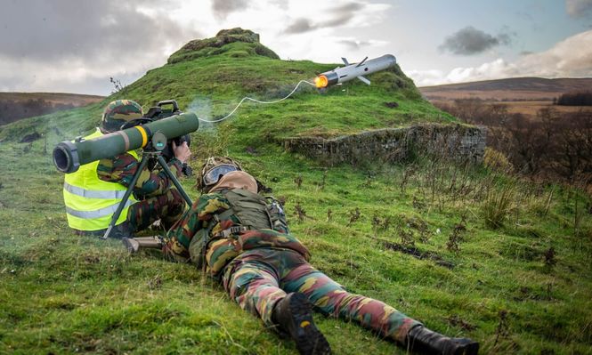 Un misil SPIKE LR2 con tecnología israelí