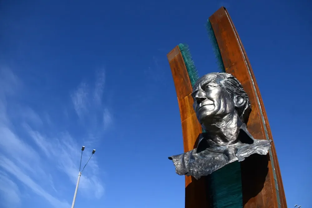 Busto de Wilson Ferreira Aldunate ubicado en Canelones