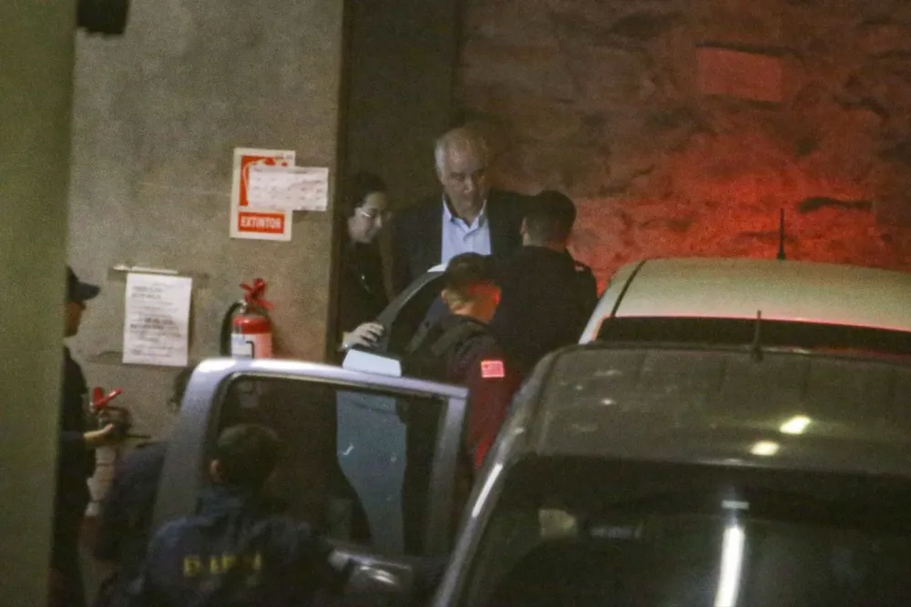 Gustavo Penadés, senador del Partido Nacional, tras ser detenido