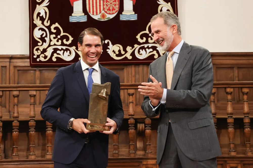 Felipe VI y Rafa Nadal en 2022