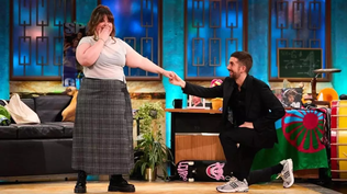 David Broncano, y la humorista Lalachús