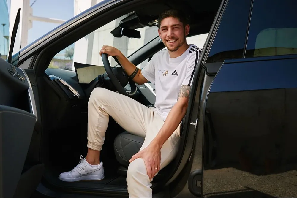 Valverde y su nuevo coche