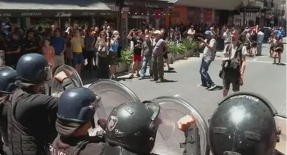 Primer desafío de Bullrich: aplicó el protocolo antipiquetes durante la marcha de la CGT