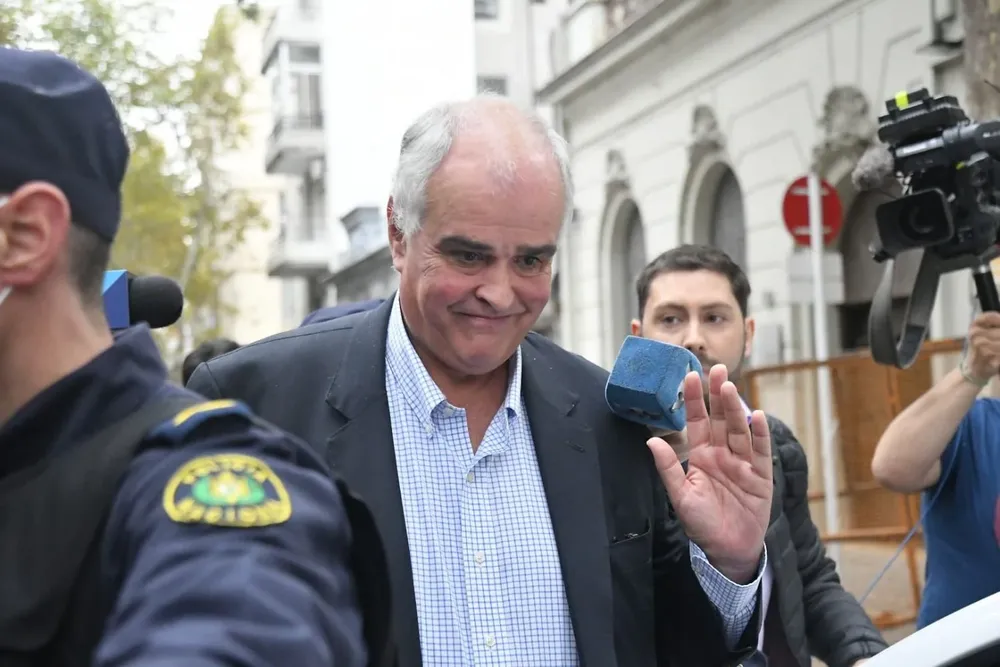 Penadés a la salida de su declaración ante la fiscal Alicia Ghione