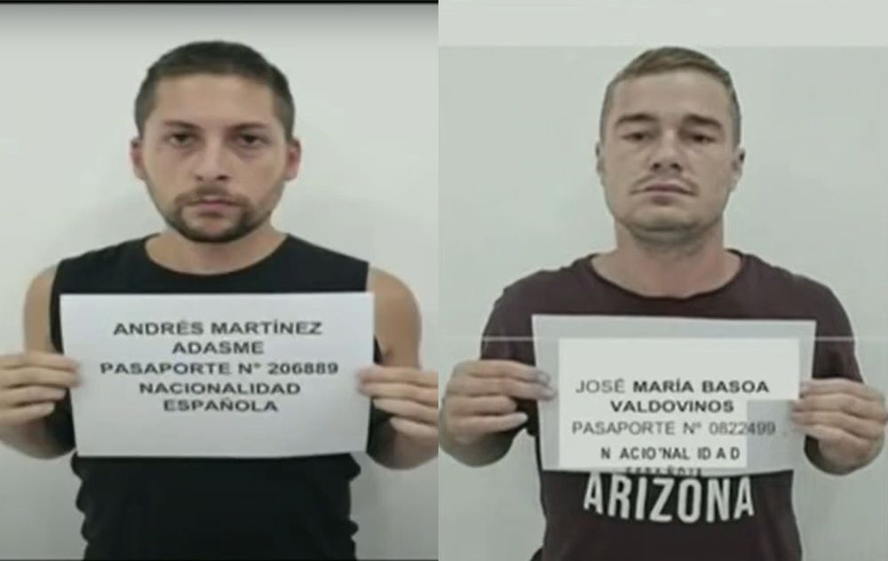 Andrés Martínez Adasme y José María Badovinos, los dos ciudadanos vascos detenidos por el chavismo en Venezuela.