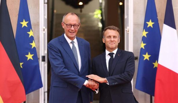 Emmanuel Macron y Friedrich Merz. 