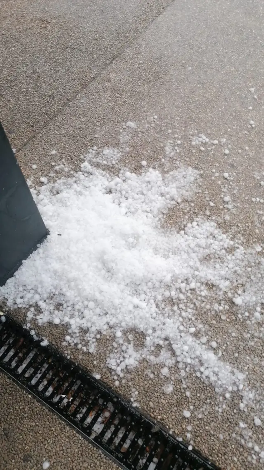 Tormenta de granizo en Madrid