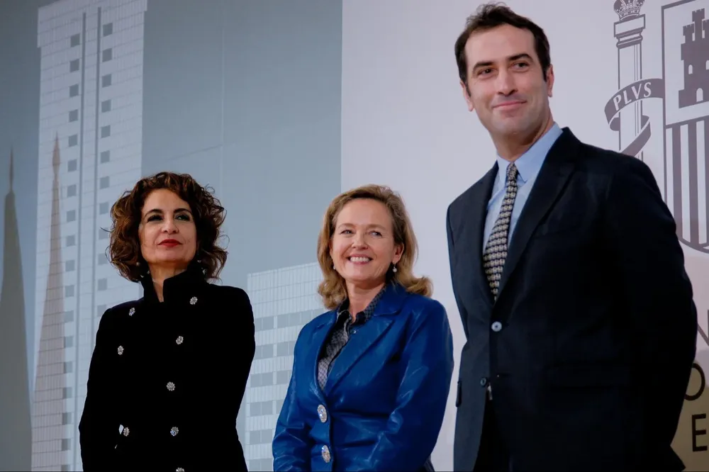 Carlos Cuerpo, Nadia Calviño y María Jesús Montero