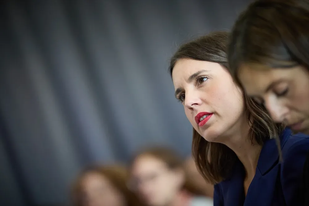 La dirigente de Podemos y exministra de Igualdad, Irene Montero.