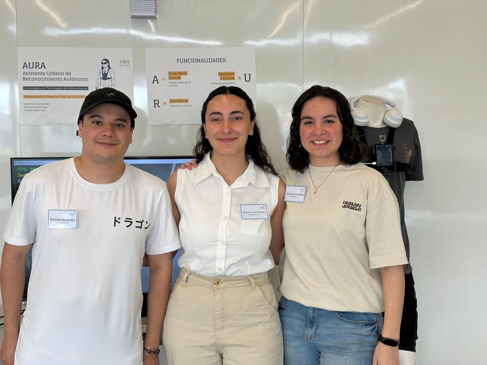 Valentina Hernández, Martina Fernández y Nicolás Meléndez