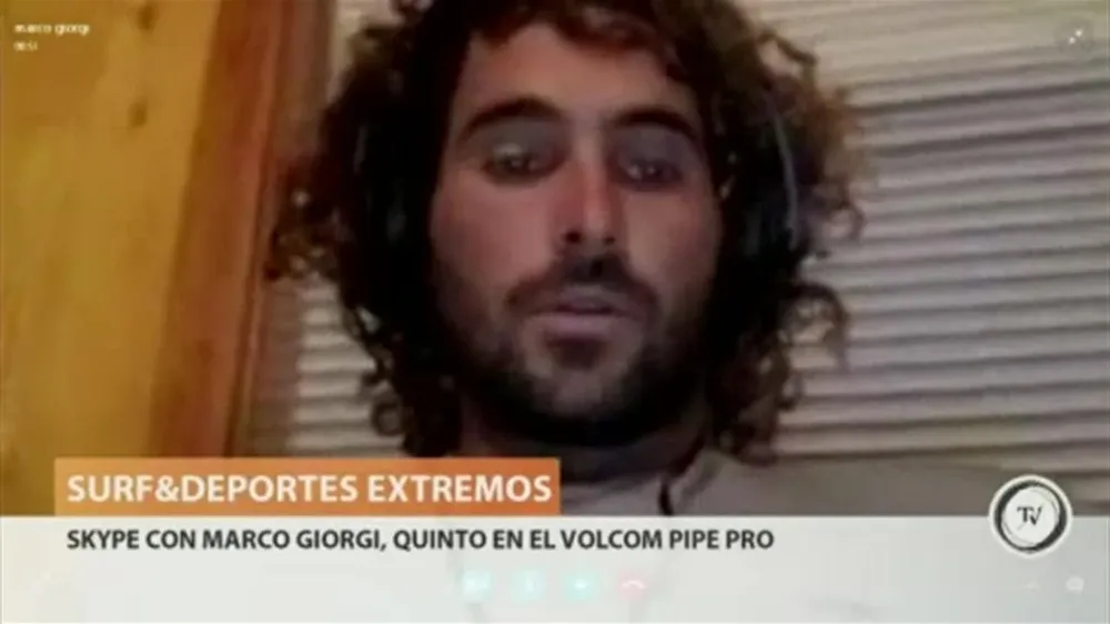 Columna de surf con Pablo Zanocchi, quien conversó con el uruguayo Marco Giorgi desde Hawai.Giorgi salió quinto en el Volcom Pie Pro, uno de los torneos de olas grandes más respetados a nivel del circuito mundial.Fue mágico. La madre naturaleza nos regaló los mejores tres días de olas en los últimos años, contó Giorgi, vía skype.