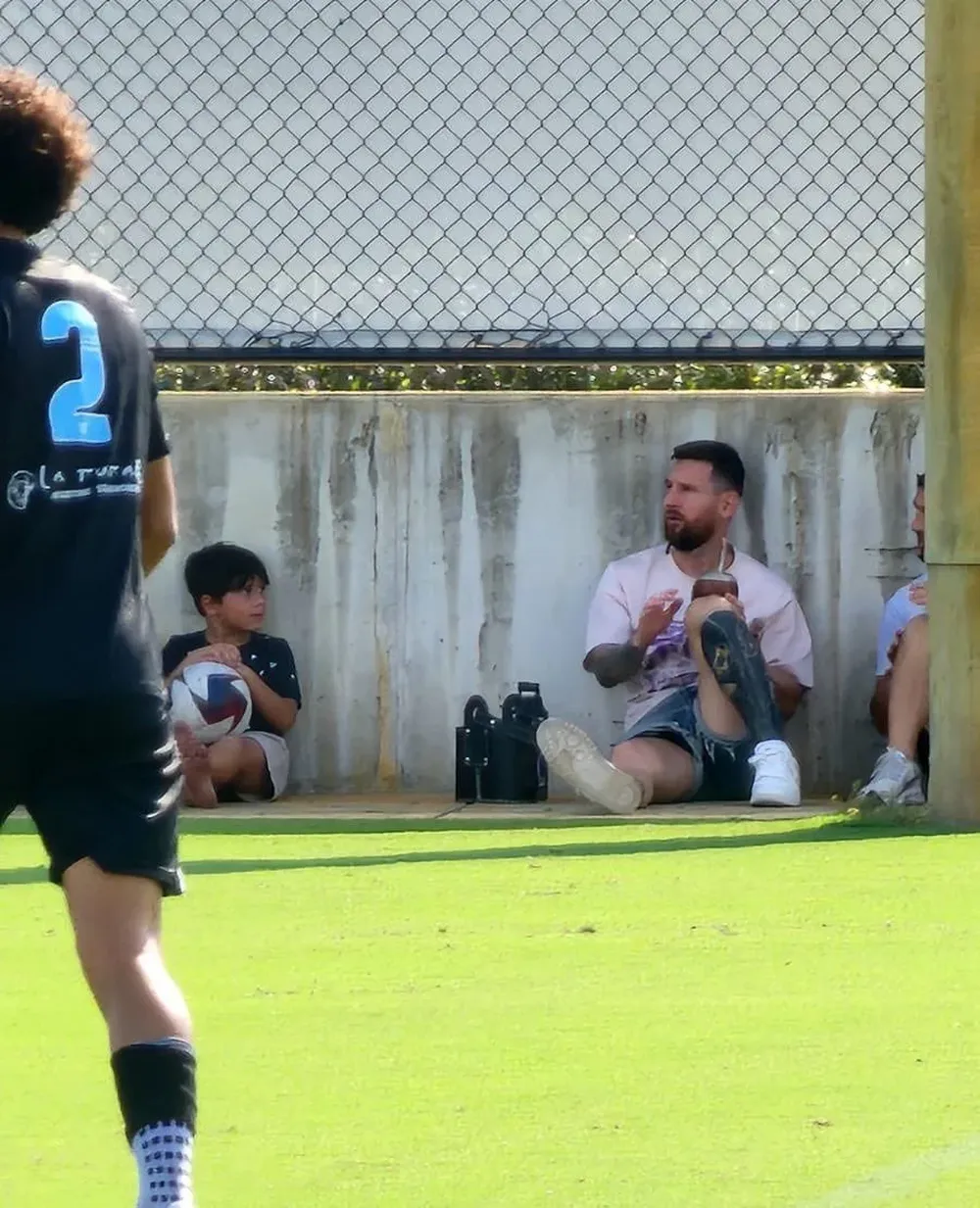 Lionel Messi en una tarde de relax