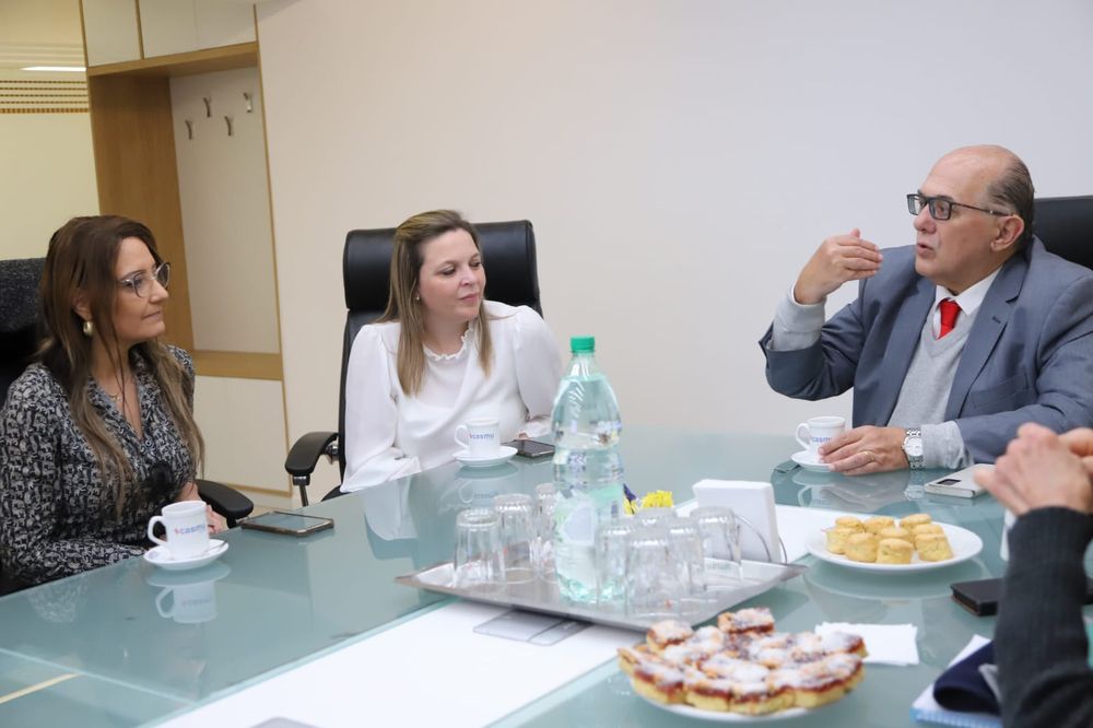 Autoridades de Casmu y del hospital Moinhos de Vento de Porto Alegre se reunieron para establecer proyectos de cooperación