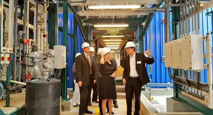 En la inauguración participaron la ministra de Industria Carolina Cosse y el intendente de Canelones Yamandú Orsi