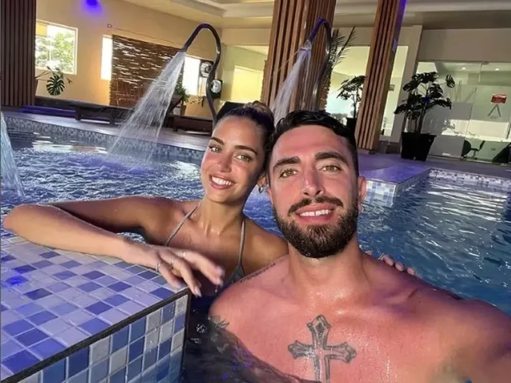 Sabrina Cortéz y su novio, Brian Fernandéz