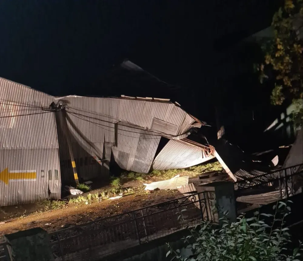 Foto de Fray Bentos después del temporal