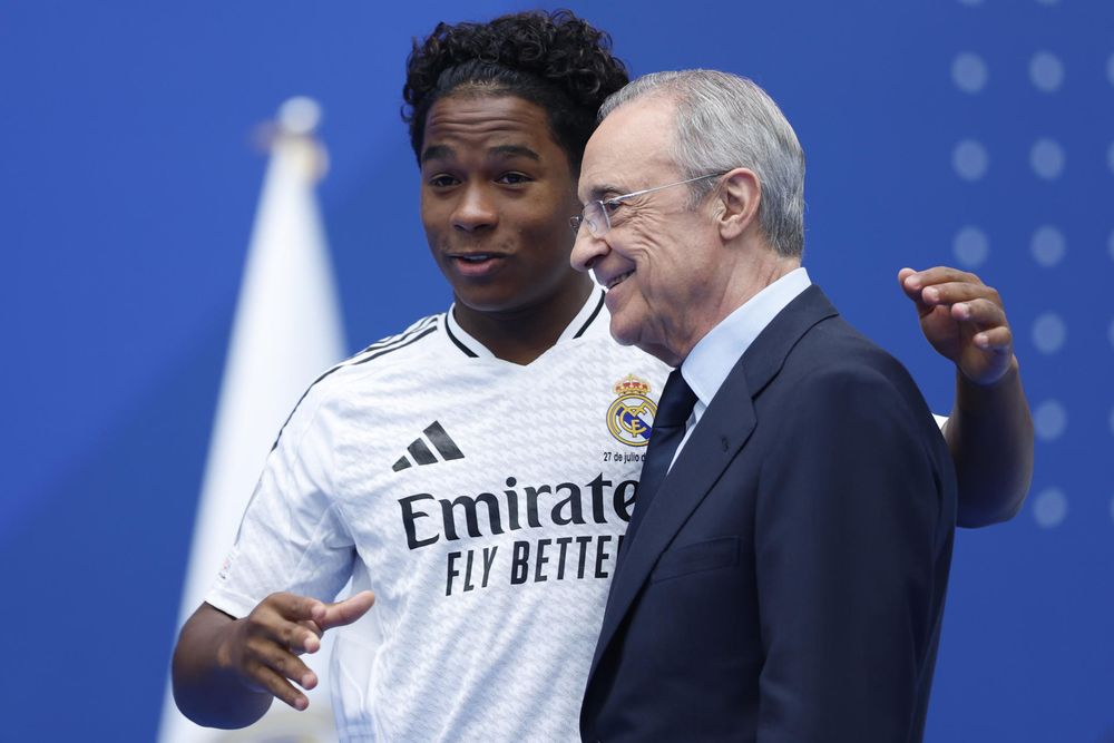 Endrick, presentado en el Real Madrid.