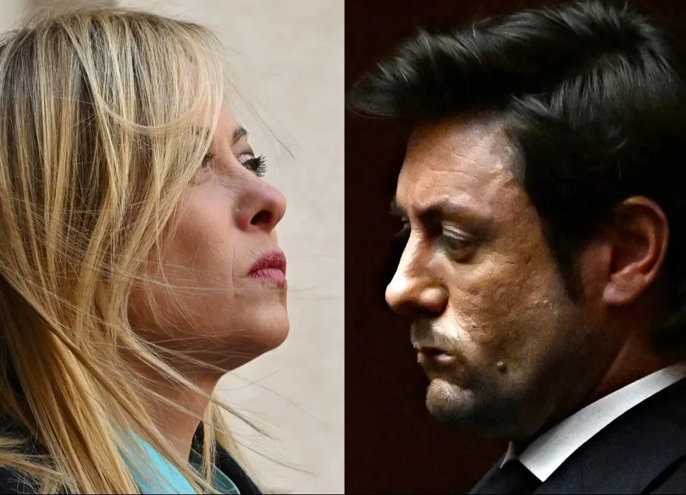 Mi relación con Andrea Giambruno, que ha durado casi diez años, se ha terminado”, dijo Meloni.