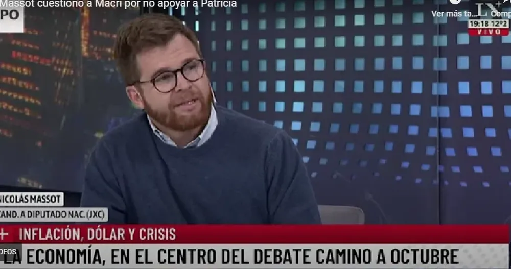 Massot fue entrevistado en La Nación +