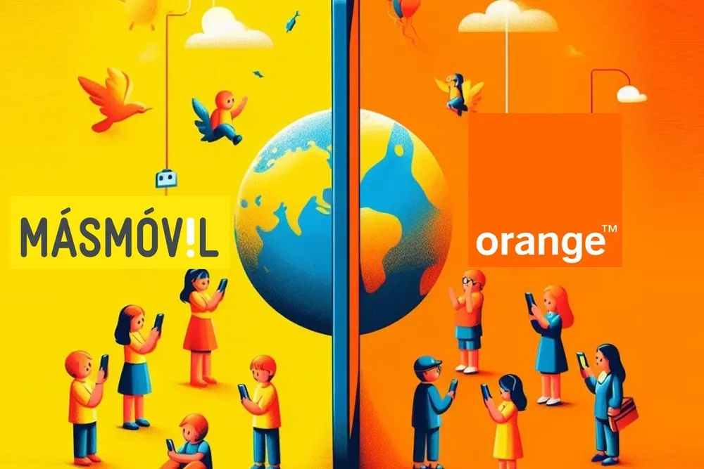 Tríptico de Orange y Másmóvil