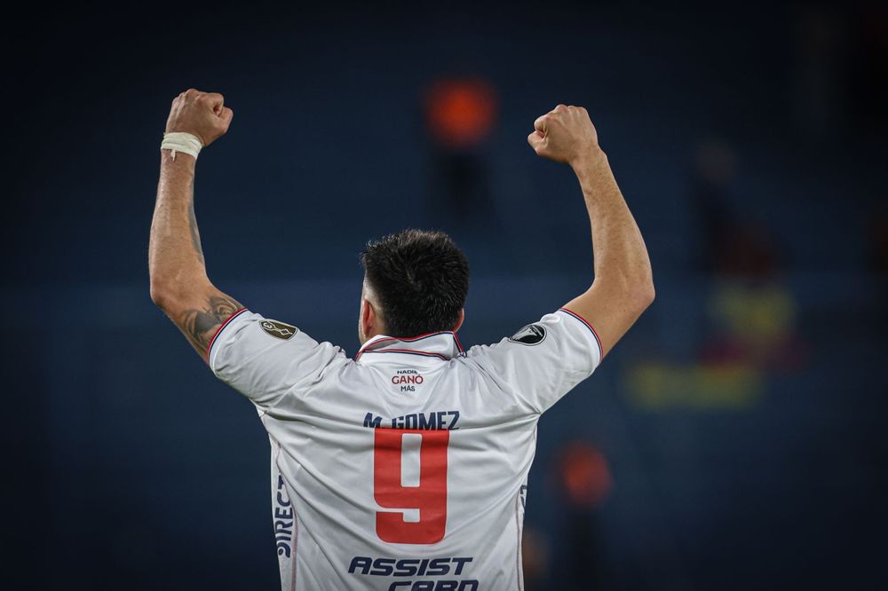 Maximiliano Gómez convirtió el 1-0 para Nacional ante Deportes Tolima