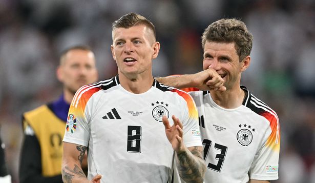 Toni Kroos y Thomas Müller fueron titulares en la selección de Alemania en el debut de la Eurocopa 2024