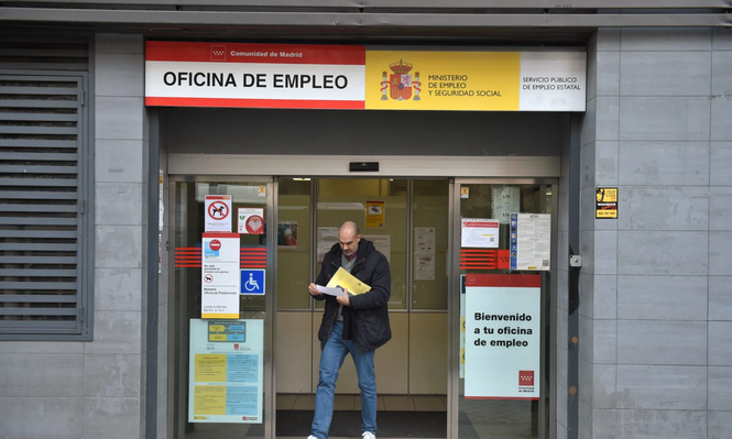 Oficina de empleo en la Comunidad de Madrid.