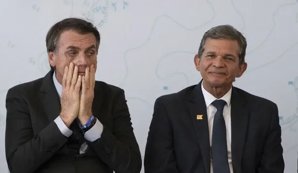 Bolsonaro y su ministro de Economía, Joaquim Silva e Luna