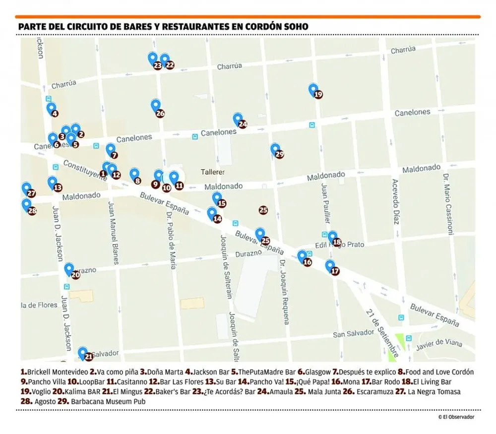 Calle Blanes en el Día de San Patricio en marzo de 2015