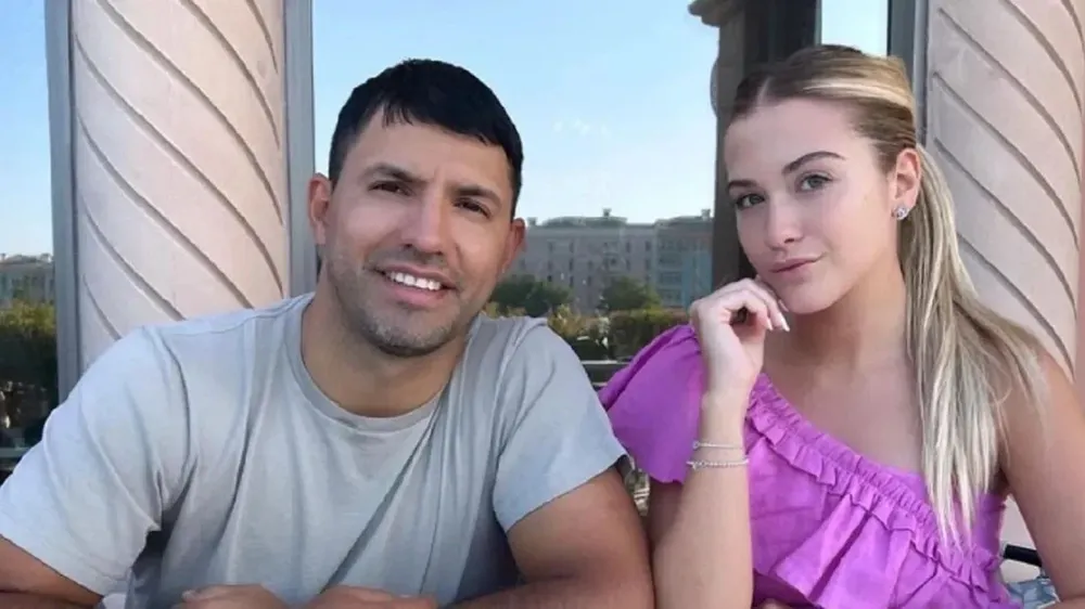 Sofía Calzetti y el Kun Agüero