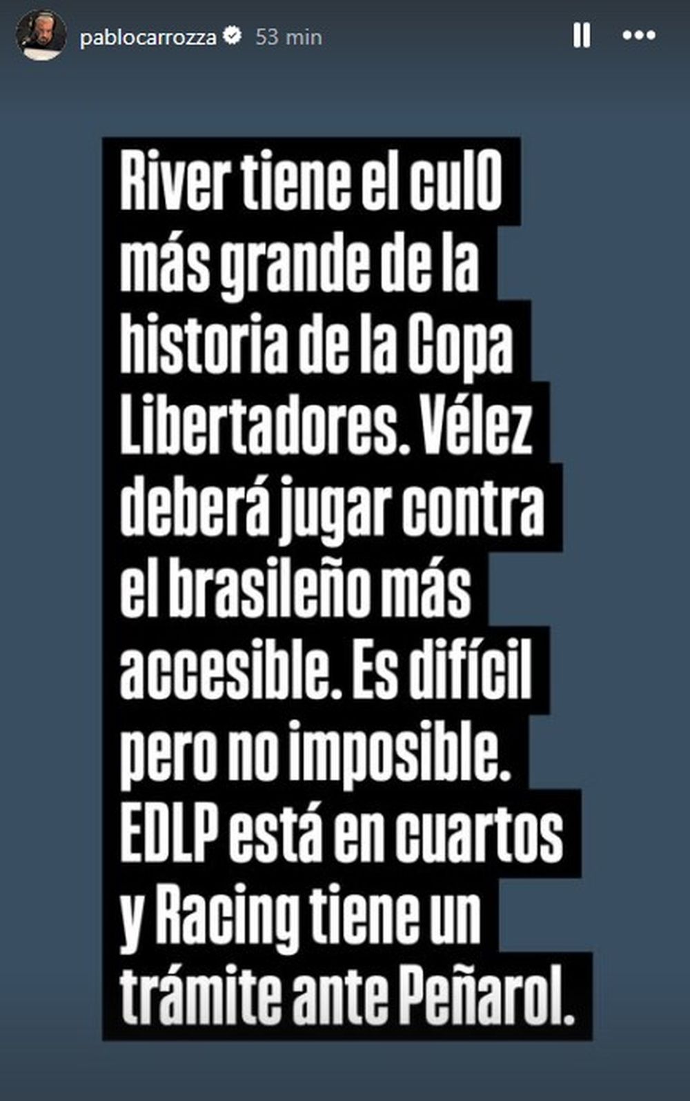 El análisis de Pablo Carrozza El análisis de Pablo Carrozza