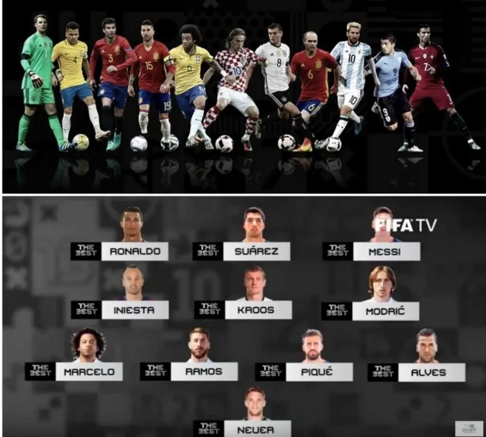 Luis Suárez fue elegido en el equipo ideal