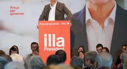 El candidato del PSC a las elecciones catalanas, Salvador Illa.