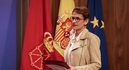 La presidenta del Gobierno de Navarra, María Chivite.