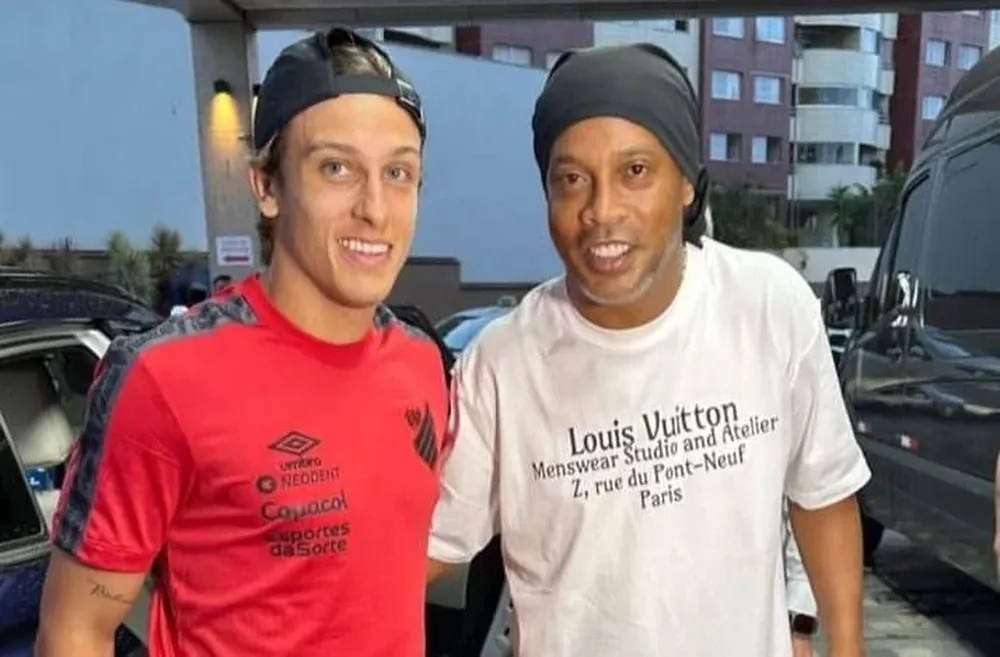 La foto de Canobbio y Ronaldinho