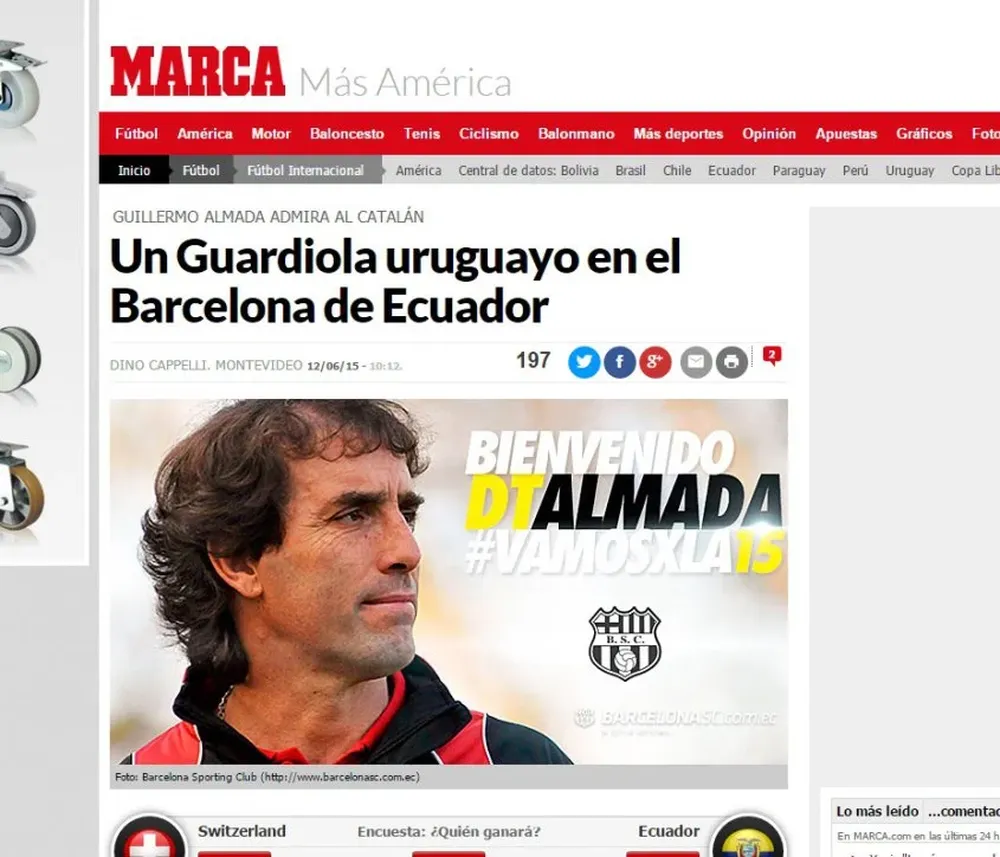 Guillermo Almada en Marca