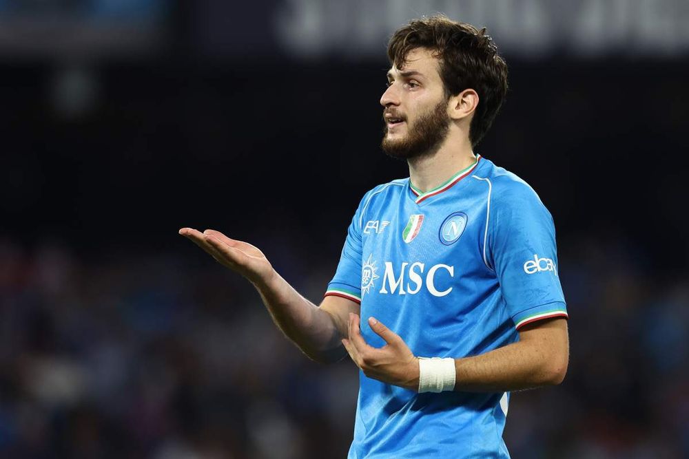 Kvarastkhelia se despide de Napoli.