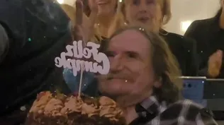 Charly festejando su cumpleaños 72